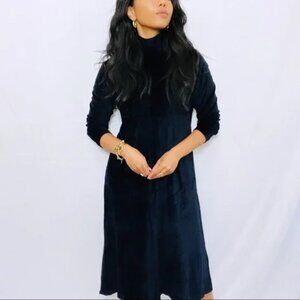 NWT Vintage Jones New York Velvet Mock Neck Long Sleeve Maxi Dress